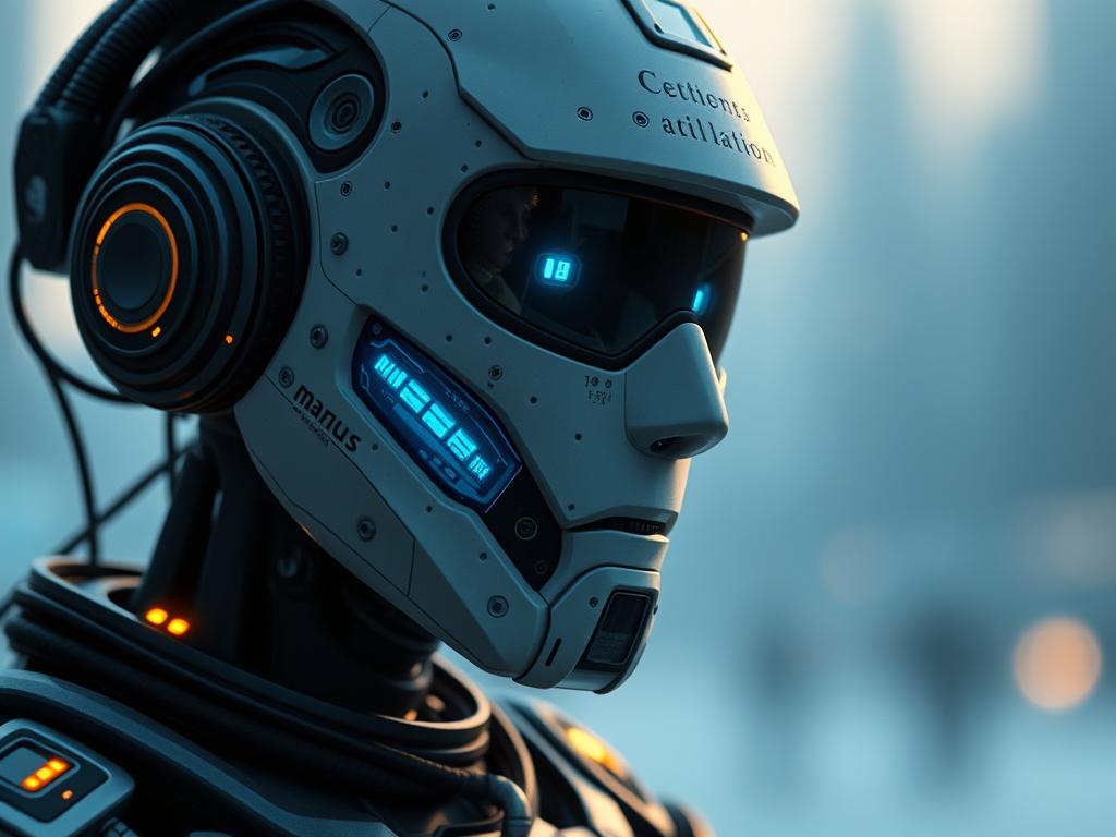 Manus AI एजेंट की विशेषताओं को दर्शाने वाली एक छवि