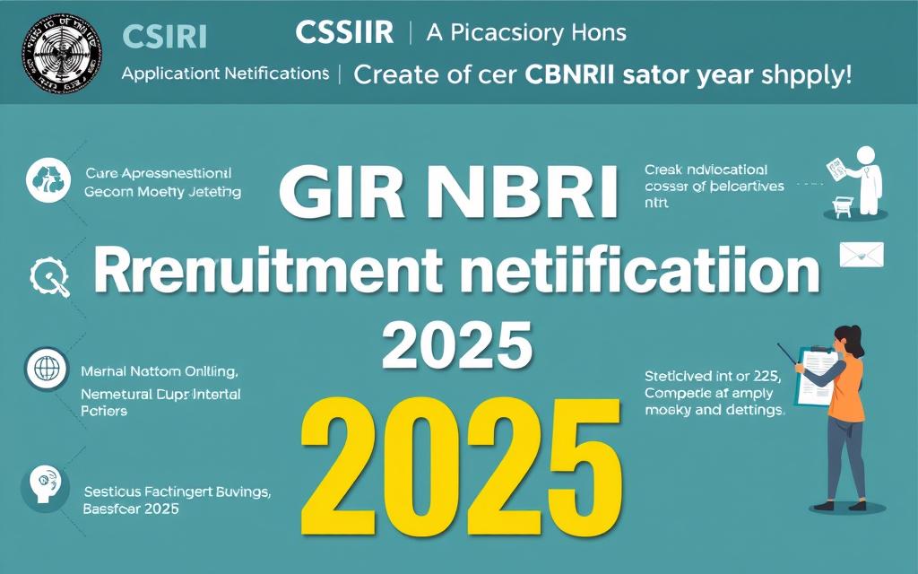 CSIR NBRI recruitment 2025 notification image CSIR NBRI recruitment 2025 notification image